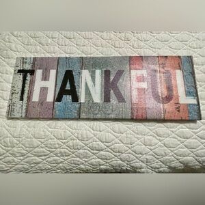 Thankful canvas picture